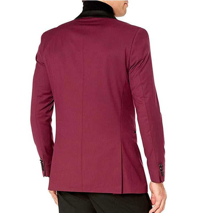 Adam Baker Men's Slim Fit Shawl Collar Tuxedo Jacket for Wedding, Business, Prom & Formal Wear (Separates)