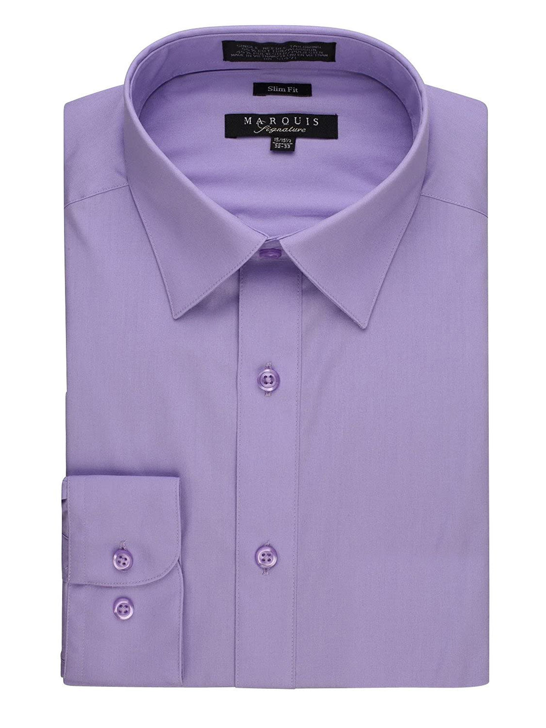 Marquis Men's Basic Slim Fit Dress Shirt