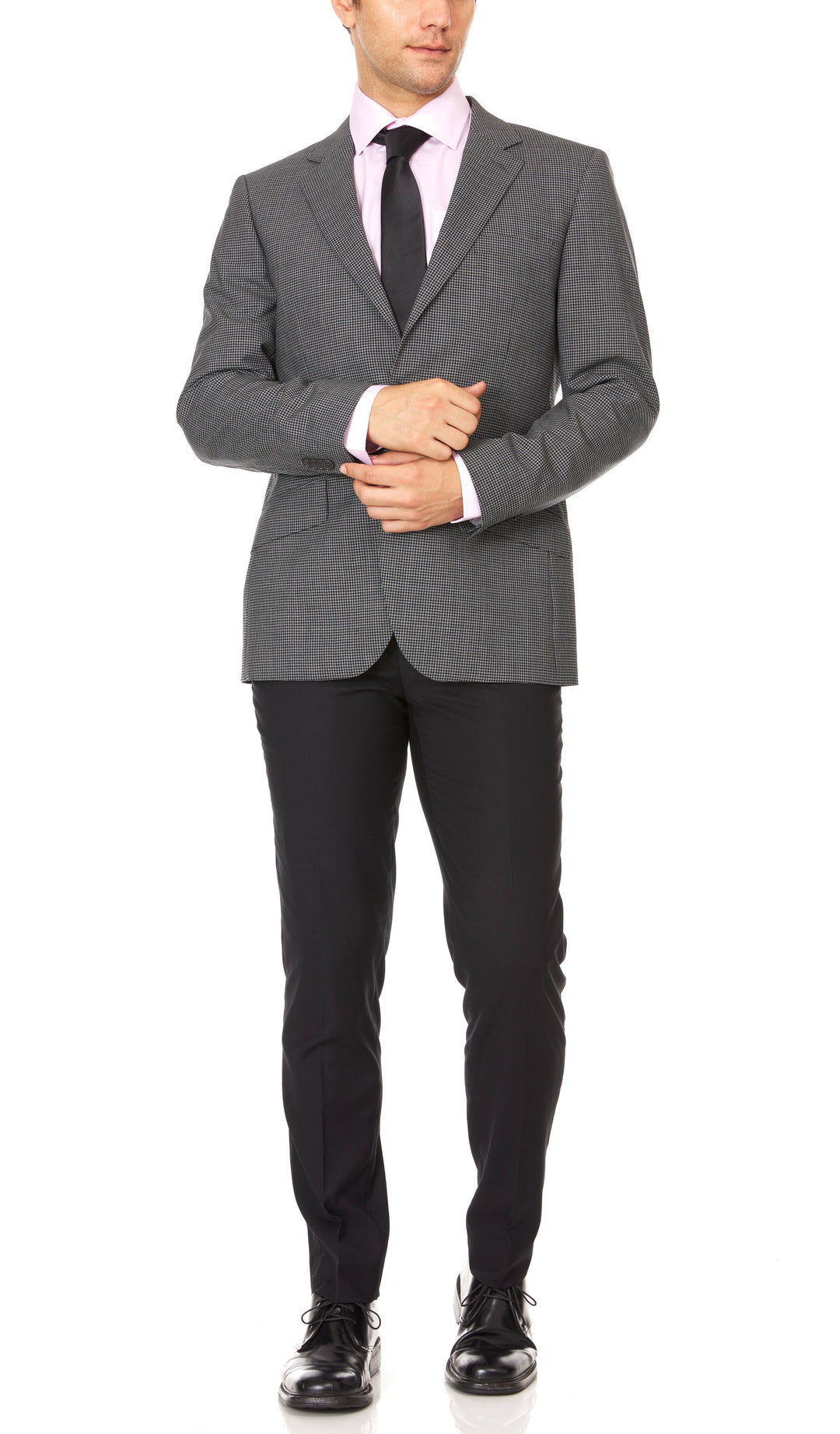 Adam Baker Men's Single Breasted 100% Wool Ultra Slim Fit Blazer/Sport Coat - Many Styles and Colors