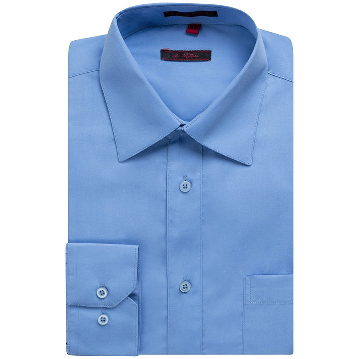 Art Hoffman Men's Regular Fit Long Sleeve Solid Dress Shirt- Many Colors