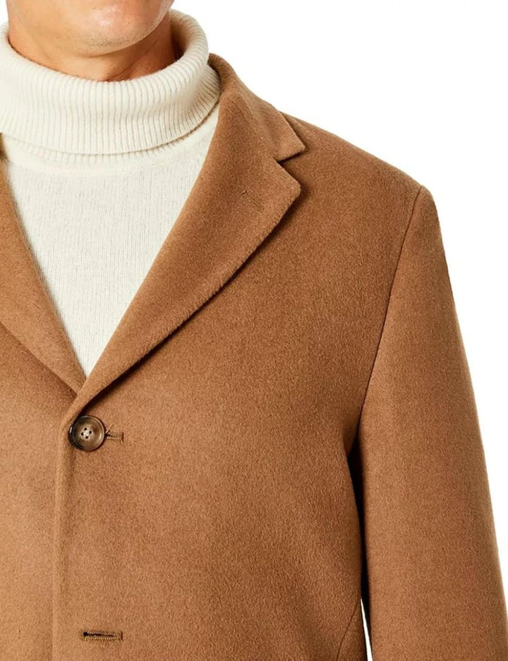 Michael Kors Men's Single Breasted Wool/Cashmere Madison Topcoat