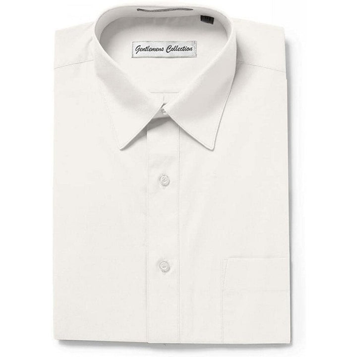 Gentlemens Collection Mens Short Sleeve Classic Easy Care Dress Shirt - Colors
