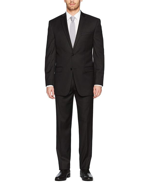 Adam Baker Men’s Extreme Slim Fit Wool 2-Piece Double-Breasted Suit Set | Luxury Jacket & Trousers for Men – Colors