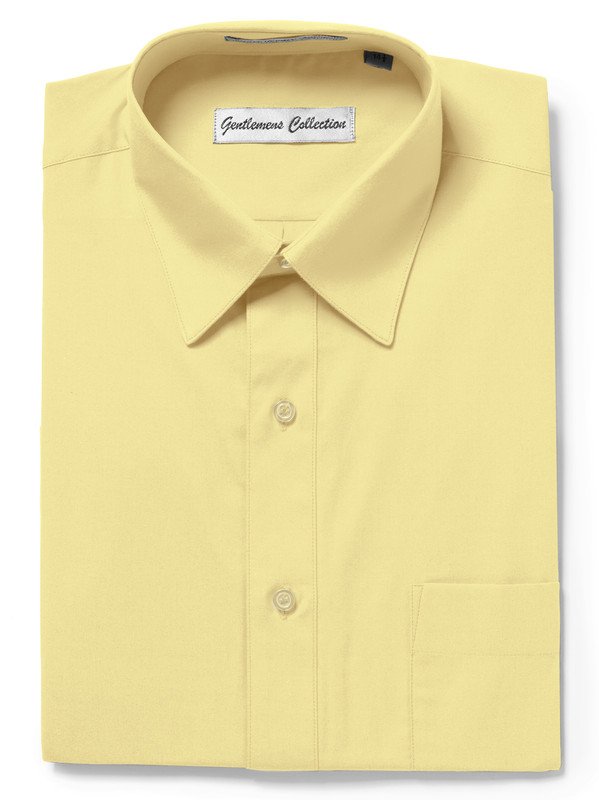 Gentlemens Collection Mens Short Sleeve Classic & Slim Fit Easy Care Dress Shirt - Colors