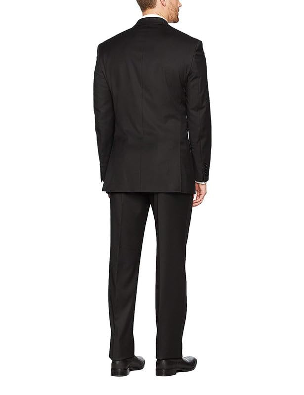 Adam Baker Men’s Extreme Slim Fit Wool 2-Piece Double-Breasted Suit Set | Luxury Jacket & Trousers for Men – Colors