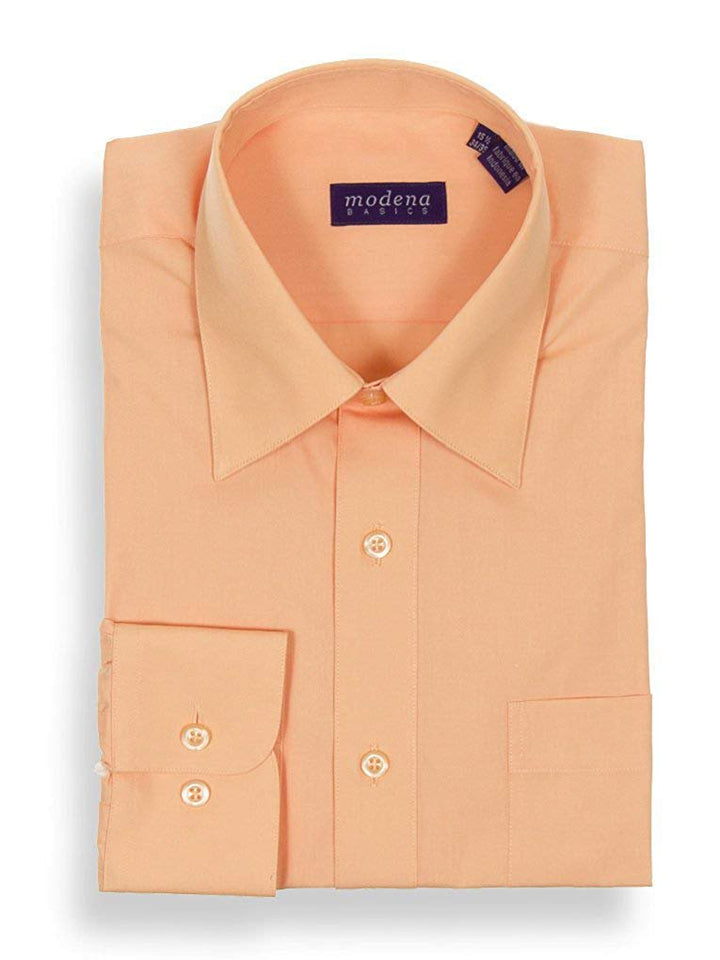 Modena Men’s Regular Fit Long Sleeve Solid Dress Shirt – Colors
