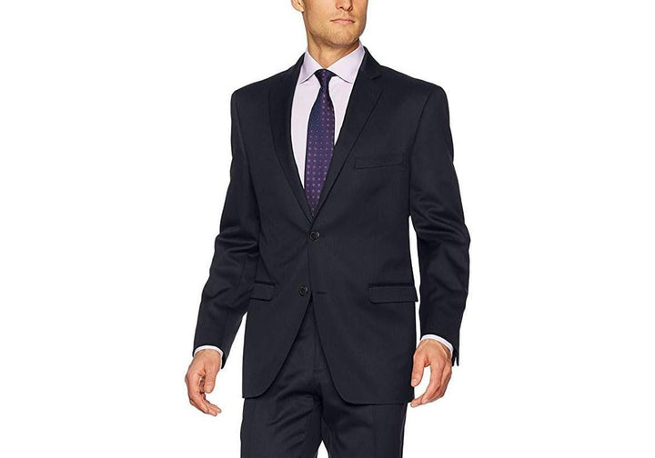 Adam Baker Men's Black & Navy Classic Fit Suit Separates (Jacket & Pants)