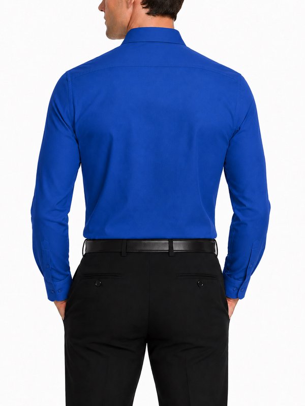 Modena Men's Regular Fit Long Sleeve Solid Dress Shirt