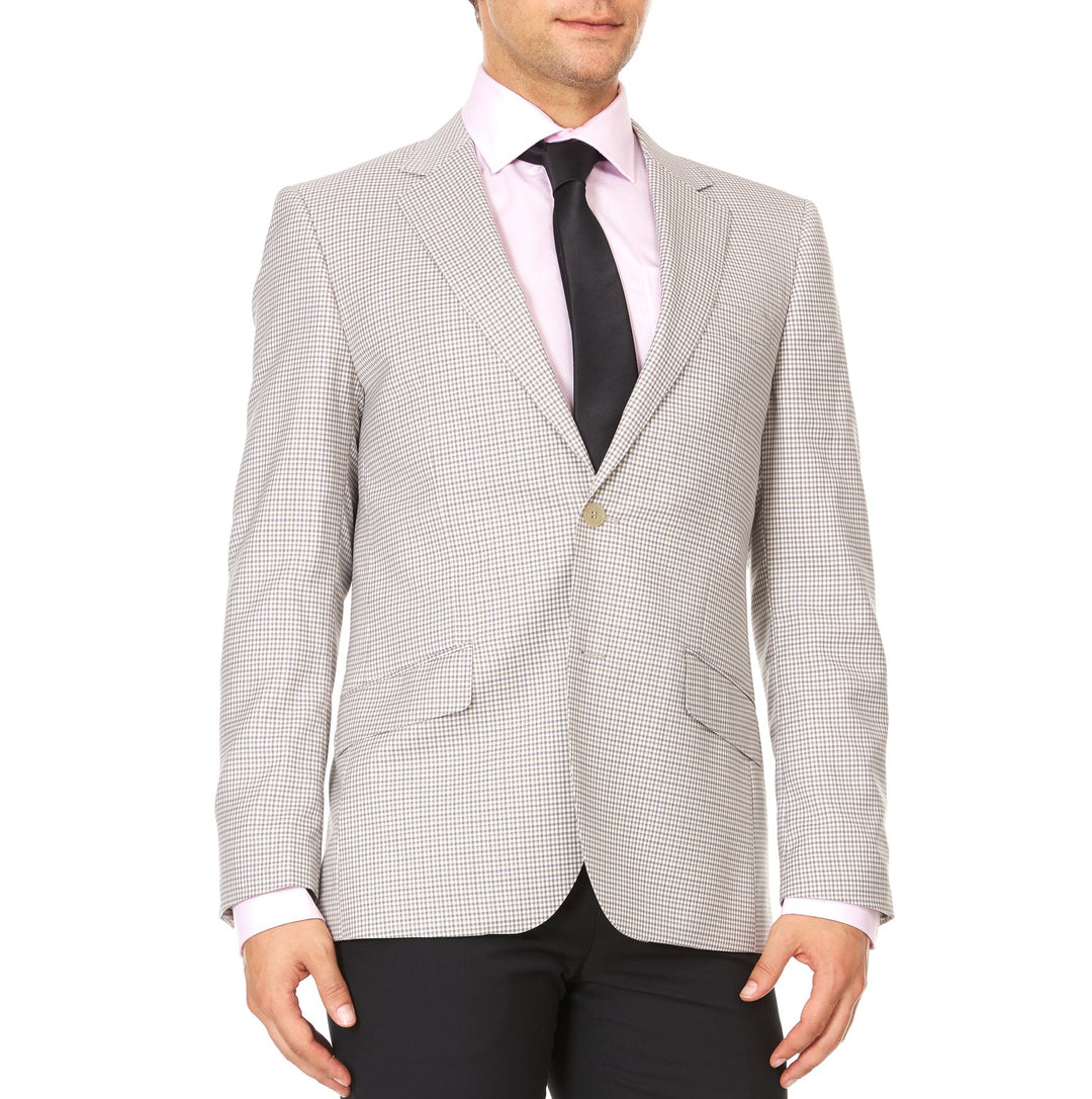 Adam Baker Men's Single Breasted 100% Wool Ultra Slim Fit Blazer/Sport Coat - Many Styles and Colors