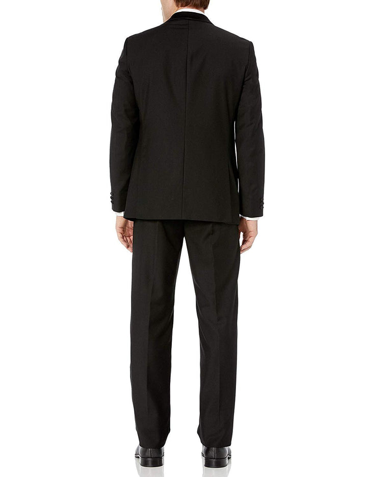Adam Baker Men's Shawl Collar Slim Fit Two-Piece Formal Tuxedo