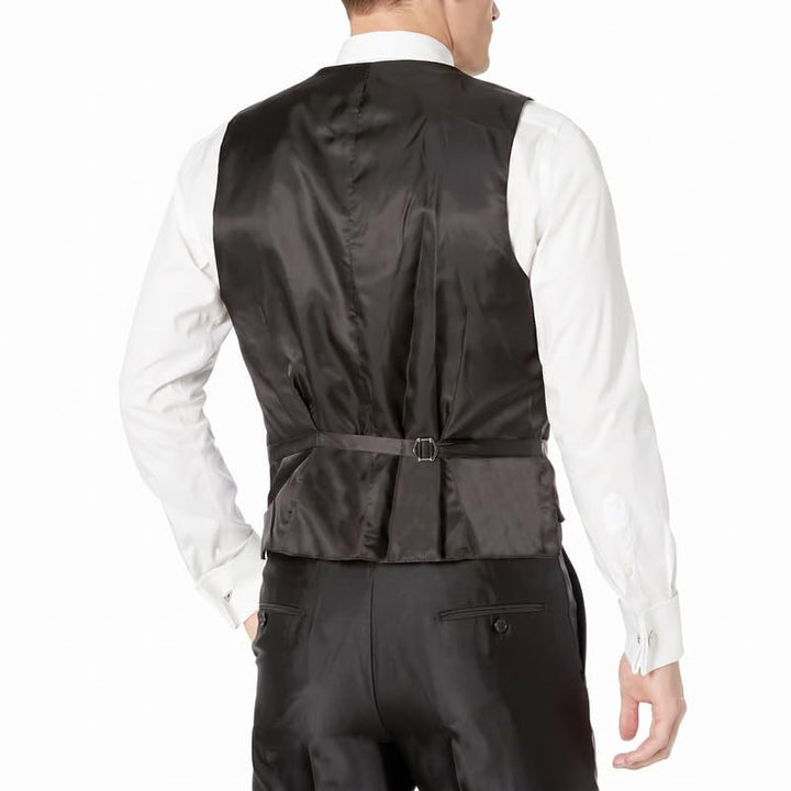 Adam Baker Mens 3-Piece Slim Fit Peak Lapel Formal Tuxedo Suit Set - Colors
