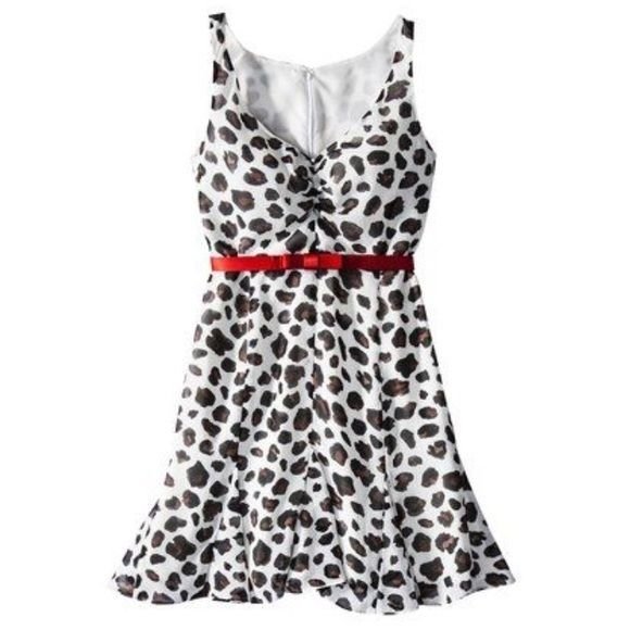 Kate Young Evening Wear Leopard Print Chiffon Dress with Belt - 2