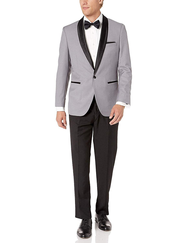 Adam Baker Men's Shawl Collar Slim Fit Two-Piece Formal Tuxedo