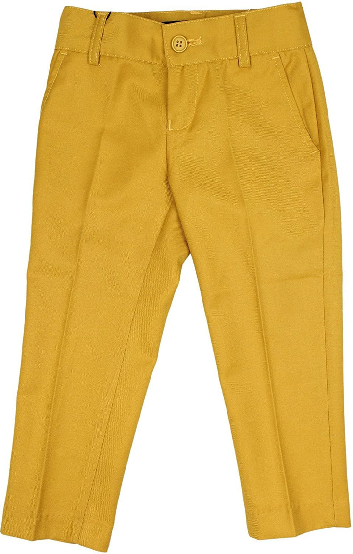 Armando Martillo Boys Flat Front Adjustable Waist Extra Slim Skinny Fit Dress Pants