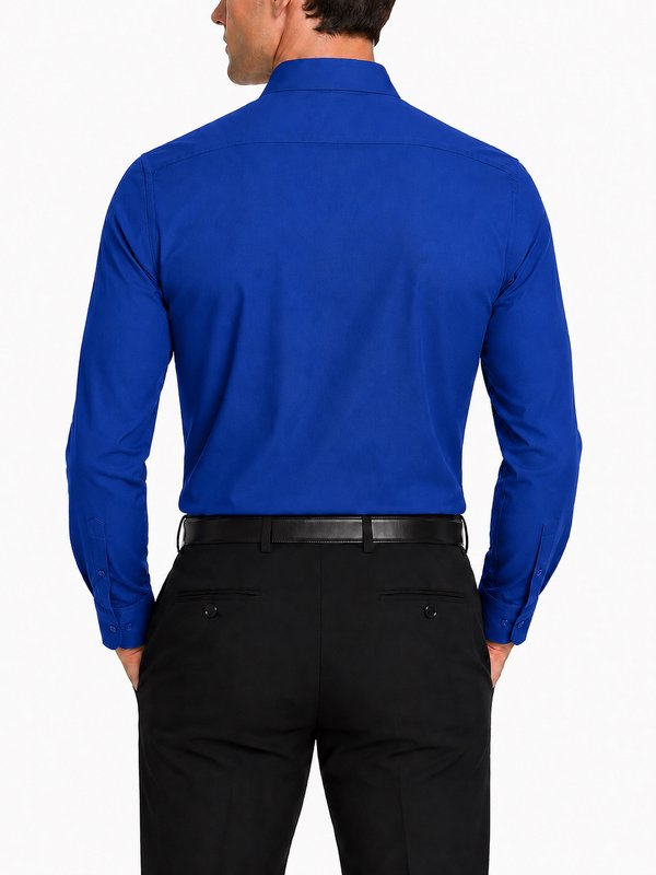 Modena Men’s Contemporary (Slim) Fit Long Sleeve Solid Dress Shirt