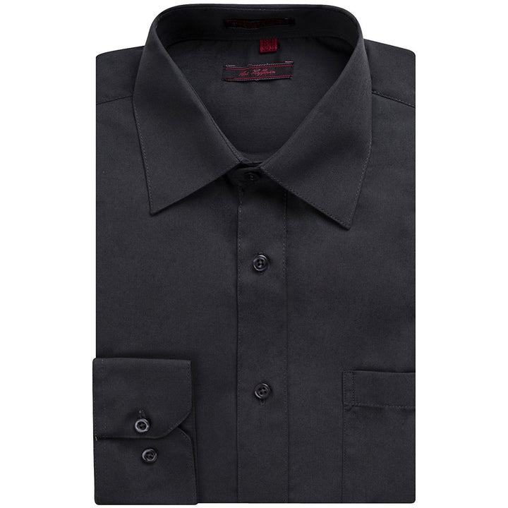 Art Hoffman Men's Regular Fit Long Sleeve Solid Dress Shirt- Many Colors