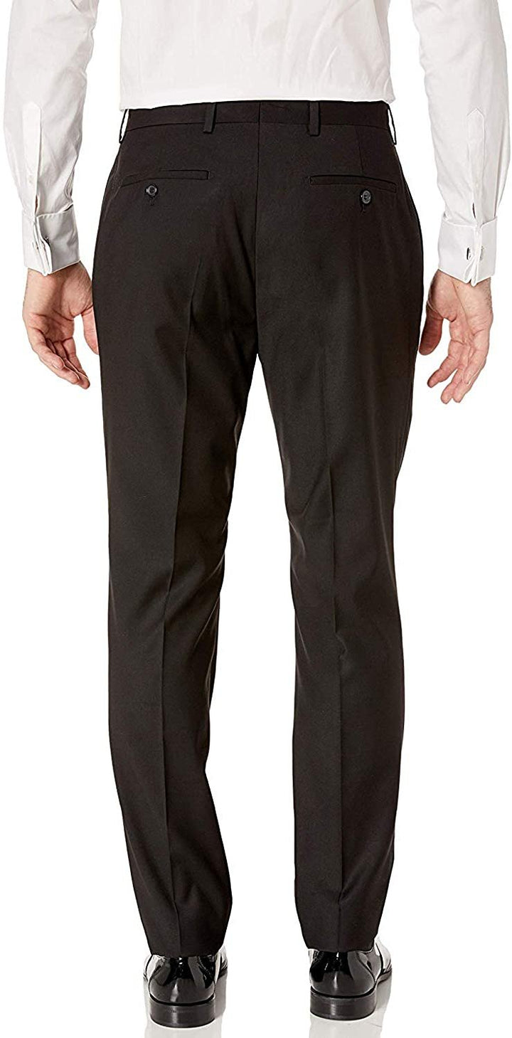 Adam Baker Men's 3-Piece Single Breasted Slim Fit 2-Button Vested Dress Tuxedo Suit Set