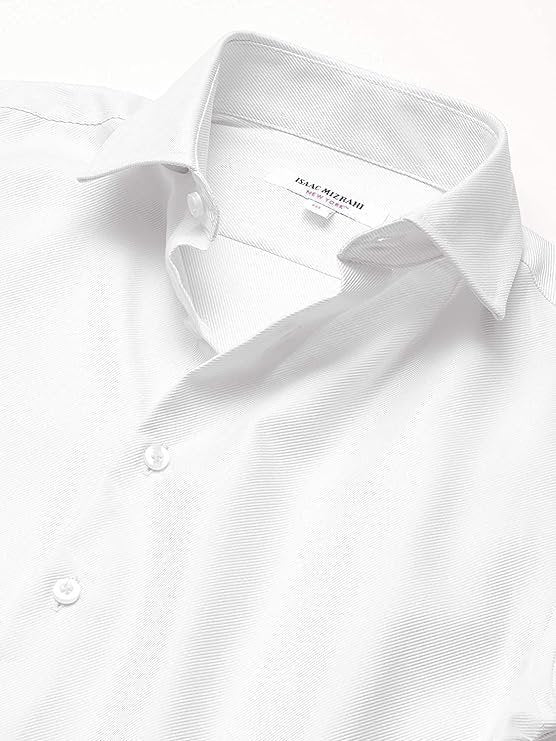 Isaac Mizrahi Boys 2-20 100% Cotton French Cuff Twill Dress Shirt (Cufflink Included)