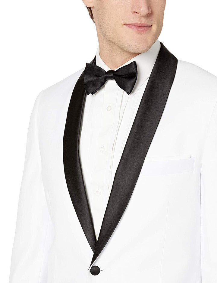 Adam Baker Men's Shawl Collar Slim Fit Two-Piece Formal Tuxedo