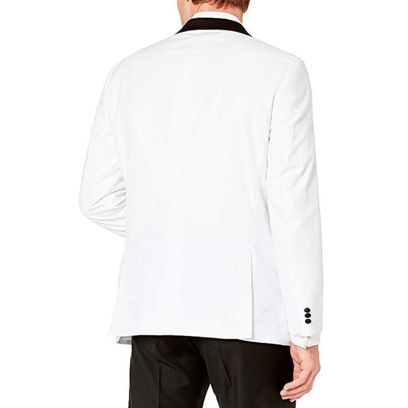 Adam Baker Men's Slim Fit Shawl Collar Tuxedo Jacket for Wedding, Business, Prom & Formal Wear (Separates)