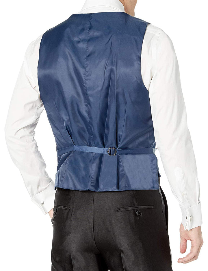 Adam Baker Mens 3-Piece Slim Fit Peak Lapel Formal Tuxedo Suit Set - Colors