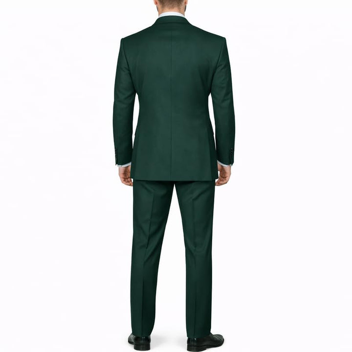 Adam Baker Men's Modern Fit Double Breasted Wool 2-Piece Suit Set | Jacket & Pants