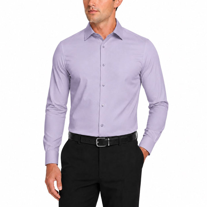 Modena Men's Extra Slim Fit Long Sleeve Solid Dress Shirt