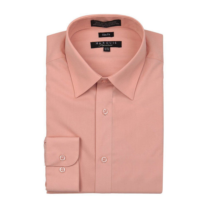 Marquis Men's Basic Slim Fit Dress Shirt