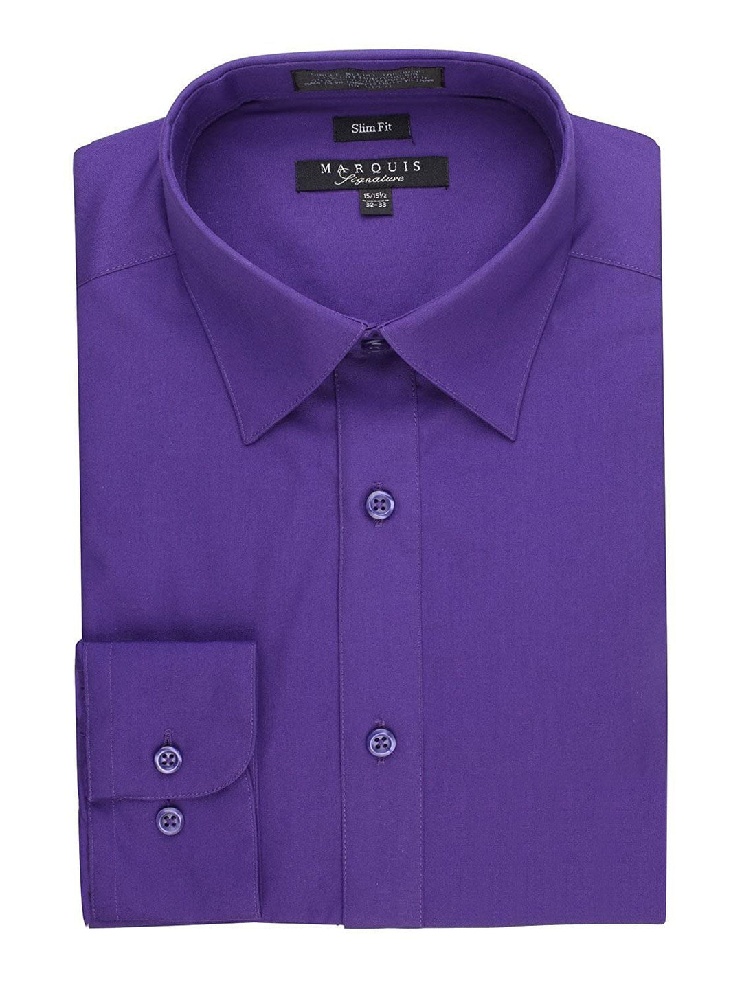 Marquis Men's Basic Slim Fit Dress Shirt