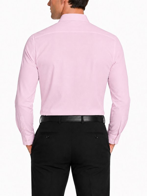 Modena Men's Regular Fit Long Sleeve Solid Dress Shirt