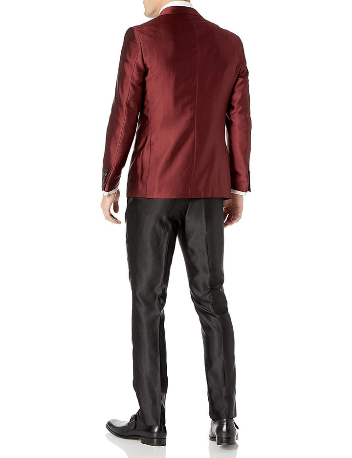 Adam Baker Mens 3-Piece Slim Fit Peak Lapel Formal Tuxedo Suit Set - Colors