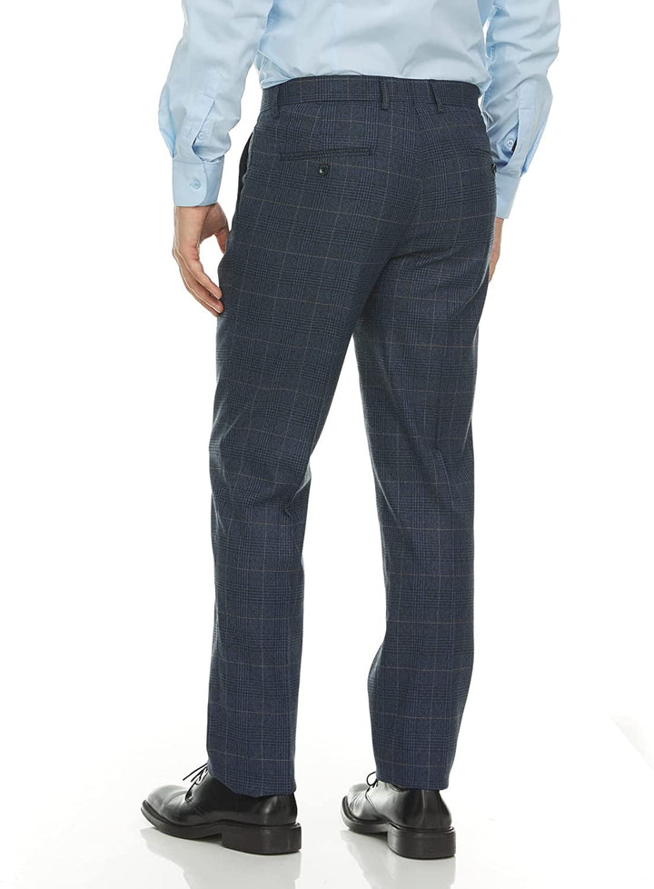 Adam Baker Men's Slim Fit Double Breasted 2-Piece (Jacket & Pants) Suit Set