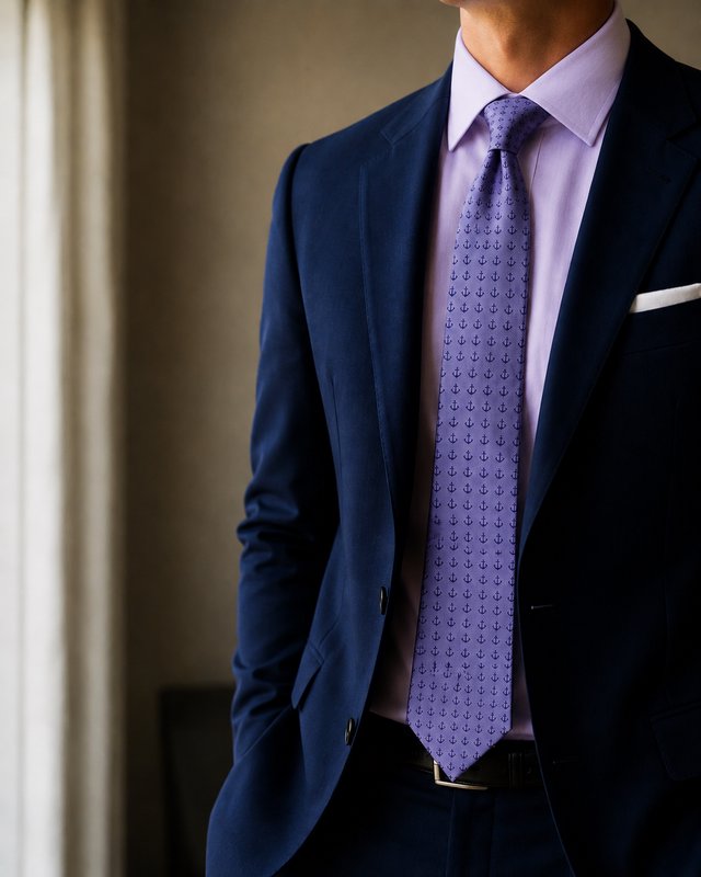 Adam Baker Men's Classic Woven Necktie – Elegant Formal Tie for Weddings, Business & Special Occasions