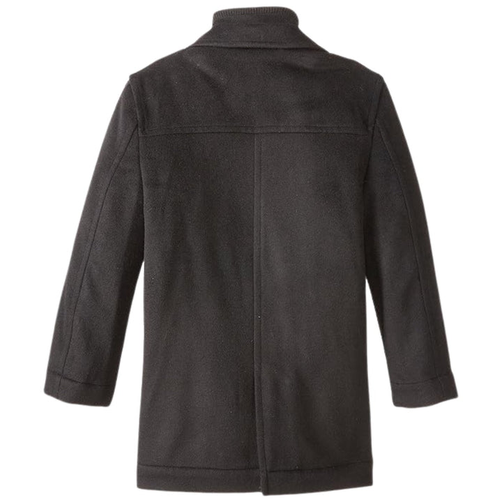 Bradley Jons Boys Classic Fit Wool Coat – 3/4 Length Dress Overcoat with Insulated Bib