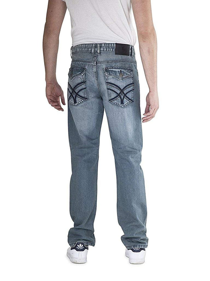 400 UOMO Men's Slim-Straight Fit Denim Jeans - Available in Many Colors