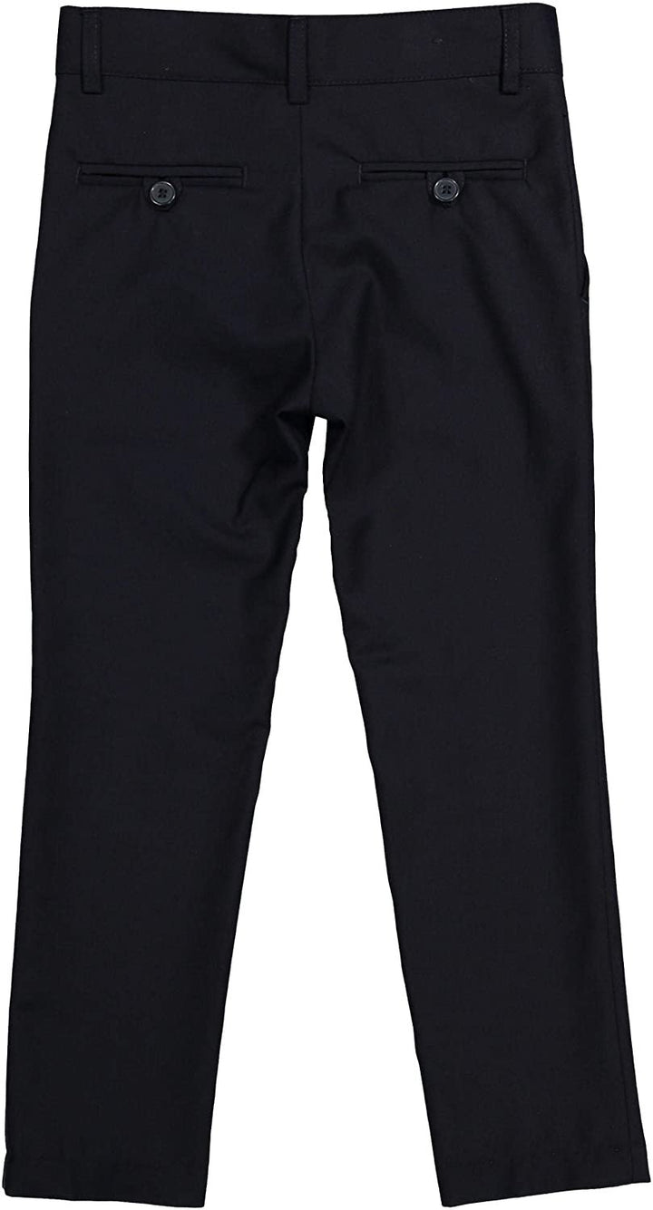 Armando Martillo Boys Flat Front Adjustable Waist Extra Slim Skinny Fit Dress Pants