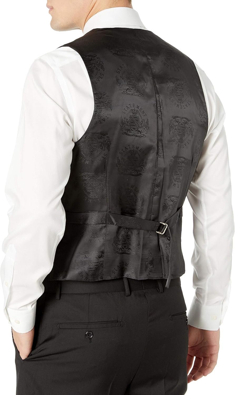 Adam Baker Men's 100% Wool Modern Fit Single Breasted Three Piece Shawl Collar Tuxedo - Colors