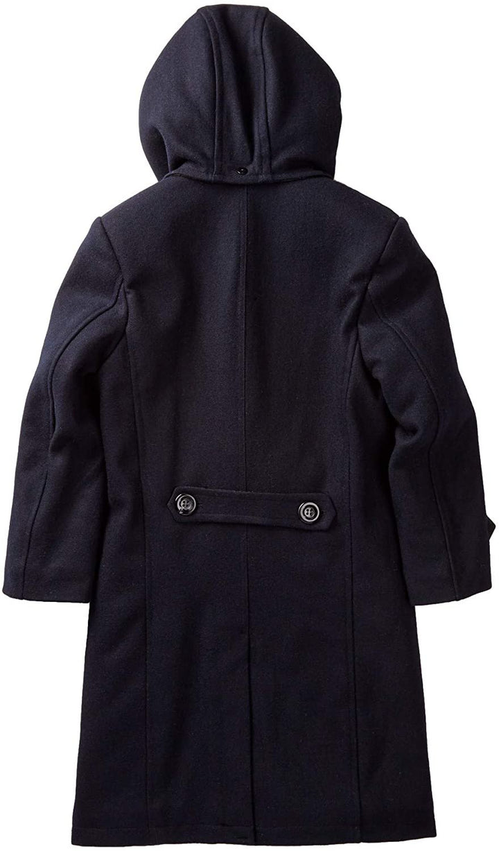 Isaac Mizrahi Boys' Wool-Blend Hooded Winter Dress Coat