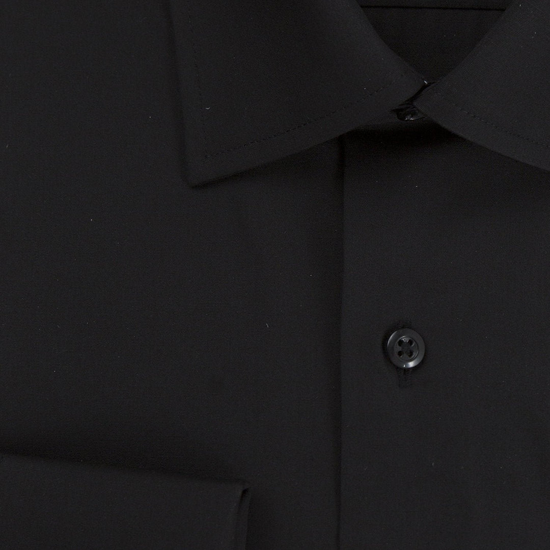 Modena Men's Contemporary (Slim) Fit Spread Collar French Cuff Solid Dress Shirt – Colors