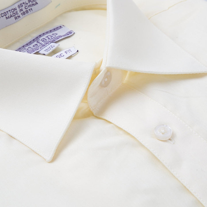 Stefano Men's Classic Fit Convertible Cuffs Solid Dress Shirt - Many Colors Available