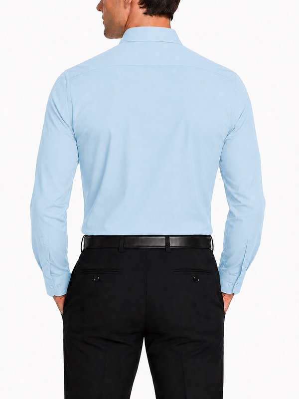 Modena Men’s Contemporary (Slim) Fit Long Sleeve Solid Dress Shirt