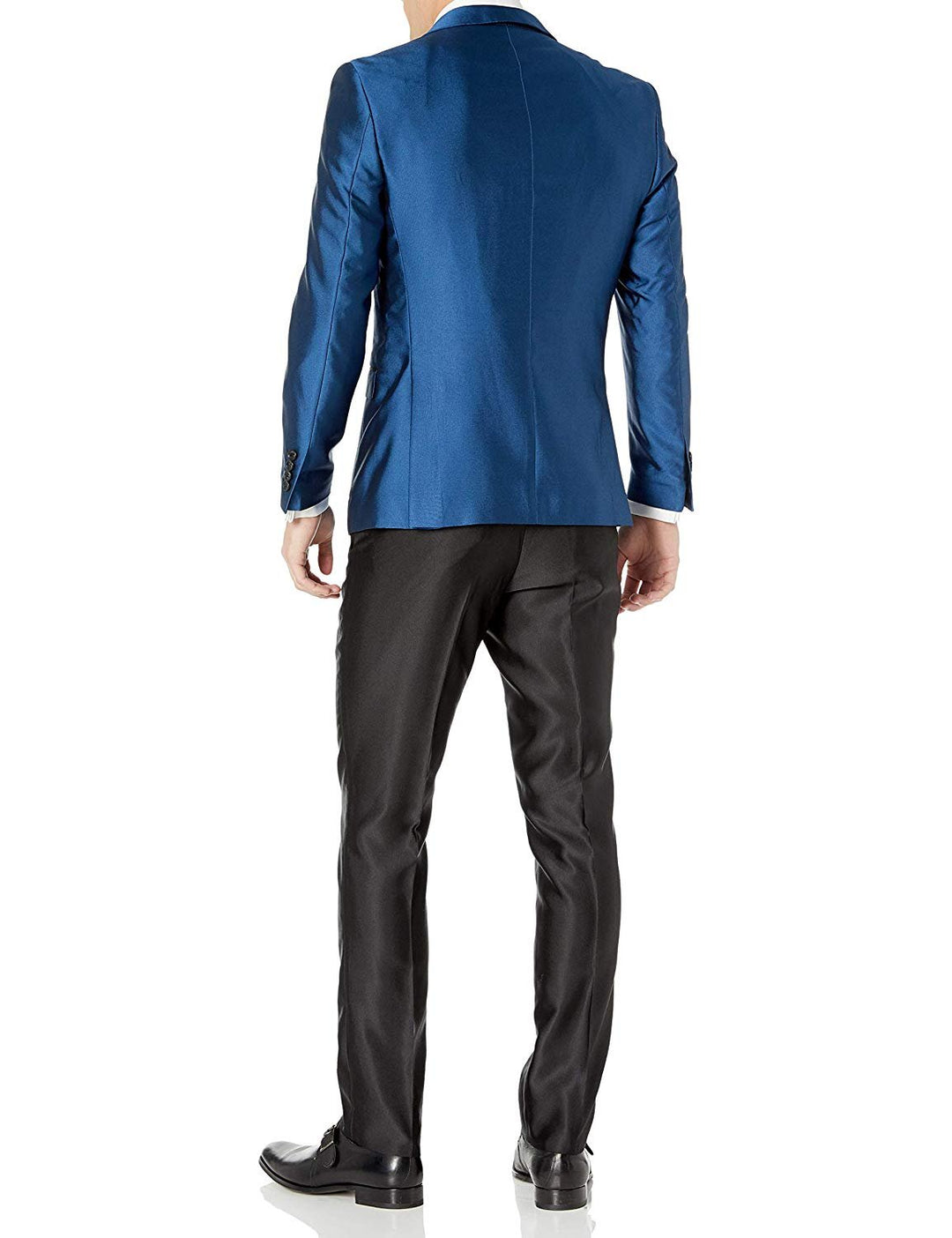 Adam Baker Mens 3-Piece Slim Fit Peak Lapel Formal Tuxedo Suit Set - Colors