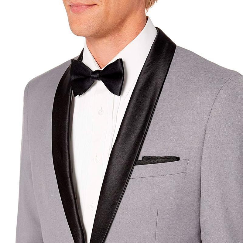 Adam Baker Men's Slim Fit Shawl Collar Tuxedo Jacket for Wedding, Business, Prom & Formal Wear (Separates)