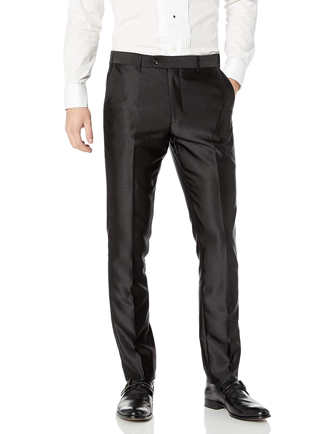 Adam Baker Mens 3-Piece Slim Fit Peak Lapel Formal Tuxedo Suit Set - Colors