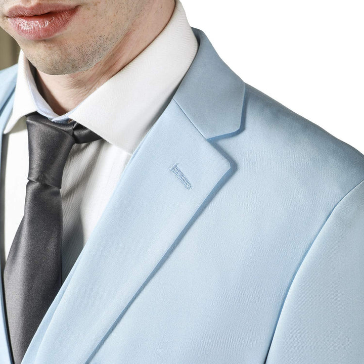 Adam Baker Men's 3-Piece Single Breasted Slim Fit 2-Button Vested Dress Suit Set & Tuxedo Suit Set - Colors