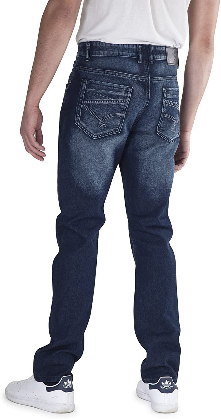 400 UOMO Men's Slim-Straight Fit Denim Jeans - Available in Many Colors