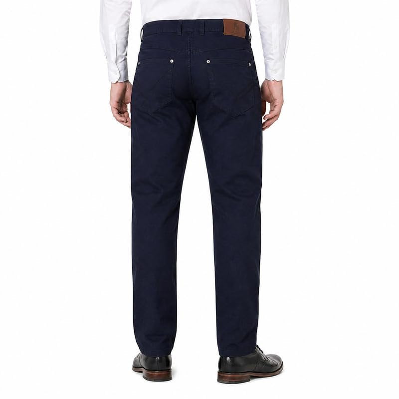 Men's Modern Fit Lightweight 100% Cotton Dress Pants
