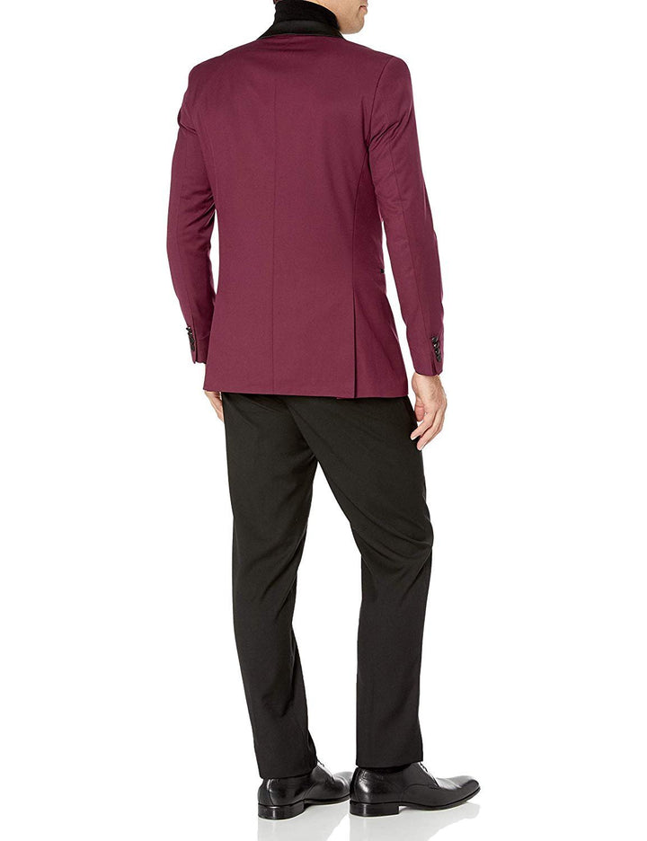 Adam Baker Men's Shawl Collar Slim Fit Two-Piece Formal Tuxedo