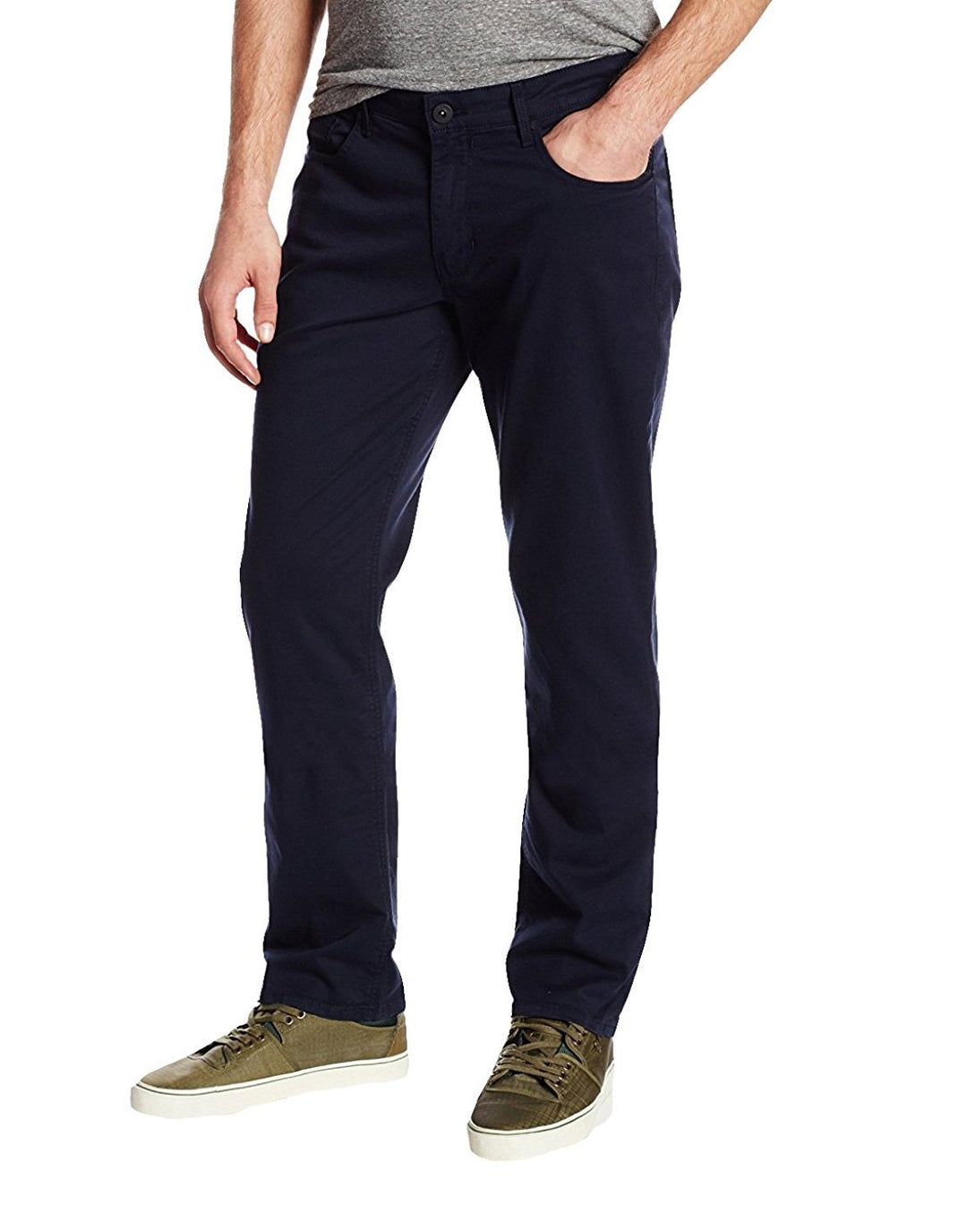Enzo Men's Modern Fit Jean Style Luxury Cotton Stretch Dress Pants - Colors