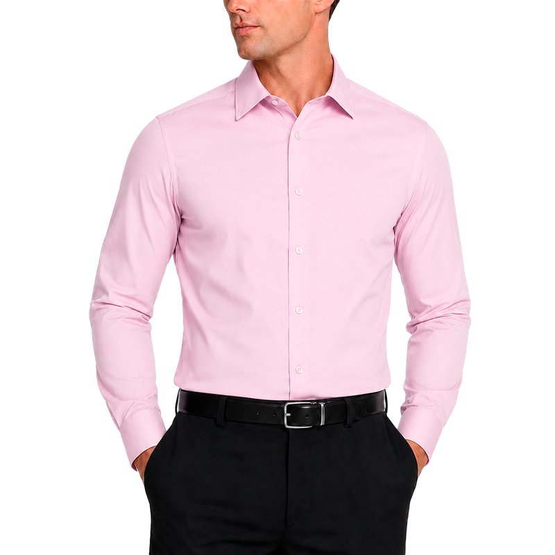 Modena Men’s Contemporary (Slim) Fit Long Sleeve Solid Dress Shirt